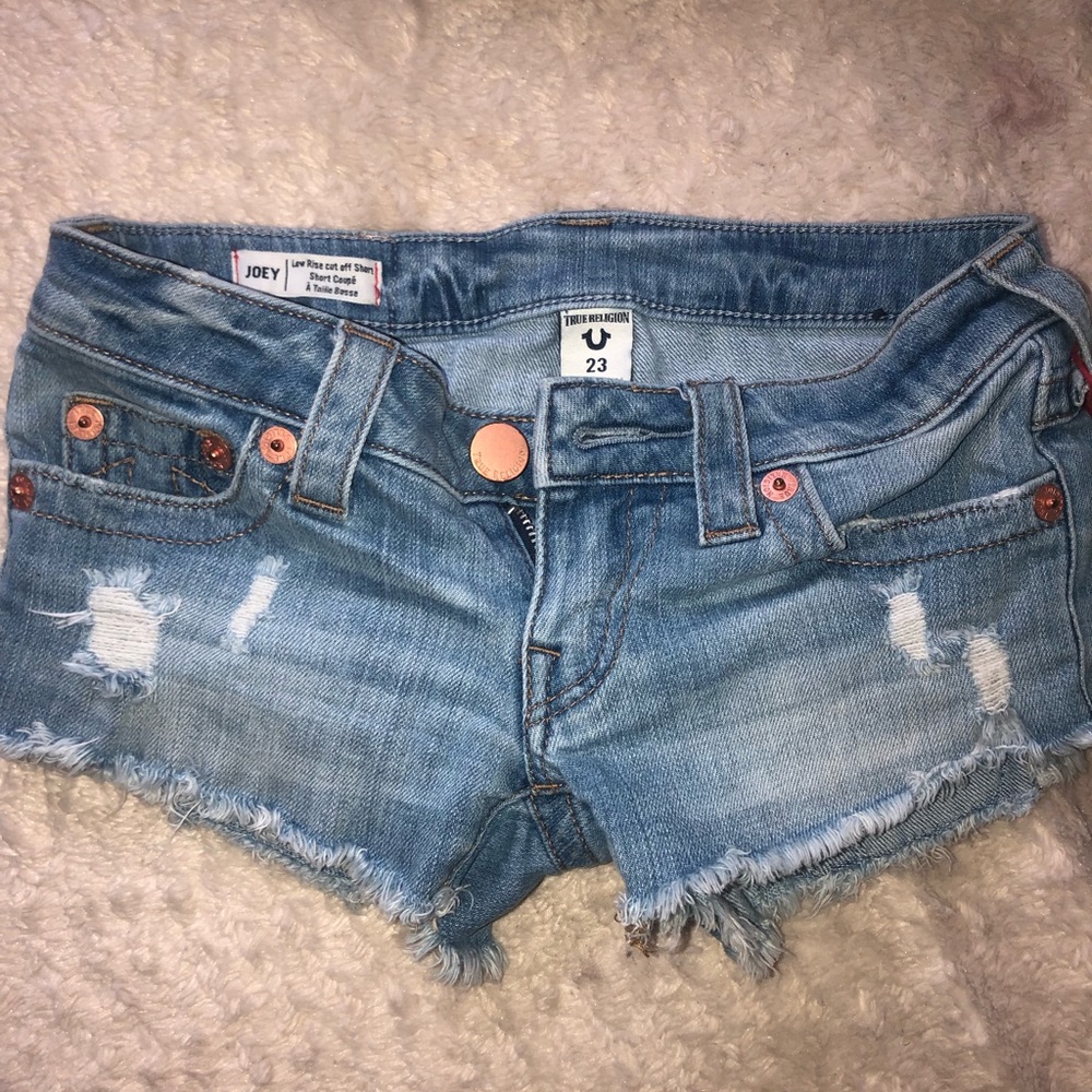TRUE RELIGION JEANS & SHORTS. Size 23-24 & 25